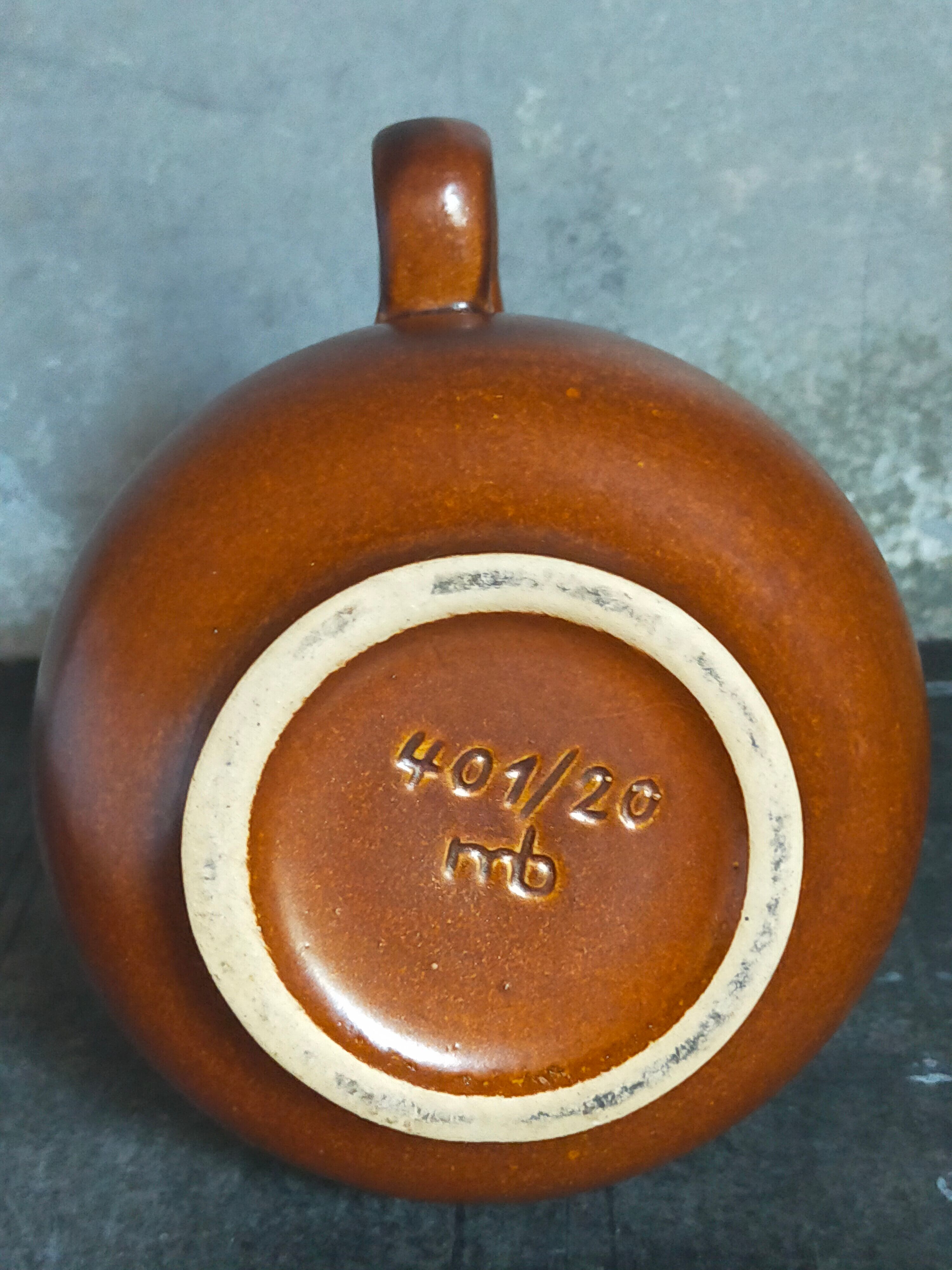 Vintage ceramic handle vase