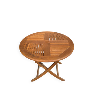 Table de jardin pliante - parasol