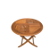Folding garden table in solid teak Proloisirs parasol 80cm