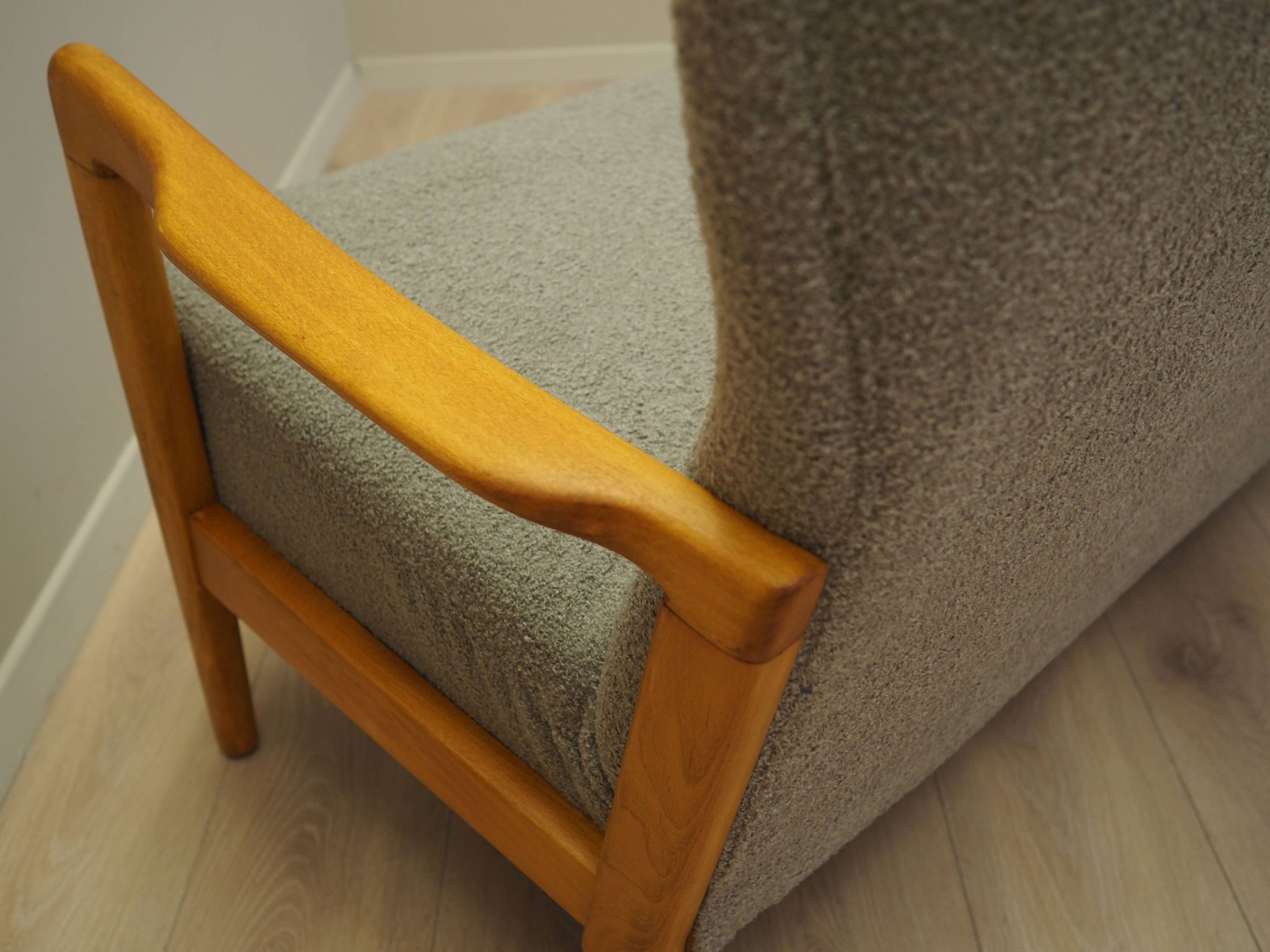 Beech sofa, Danish design, 1960s, designer: Soren Hansen, manufacturer: Fri