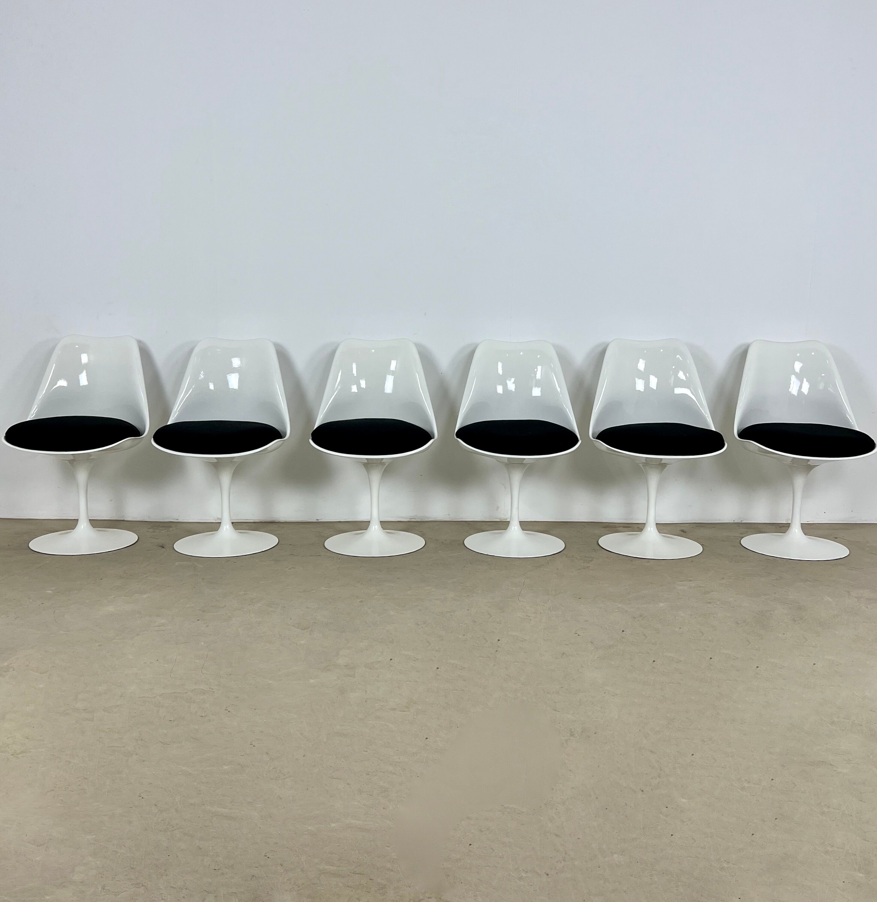 Lot de 6 chaises Tulip d'Eero Saarinen pourr Knoll International , 1970S