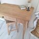 Antique oak side table in Louis XV style