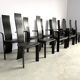 Ensemble de 12 chaises iris par Vandenberghe Pauvers, années 1990.