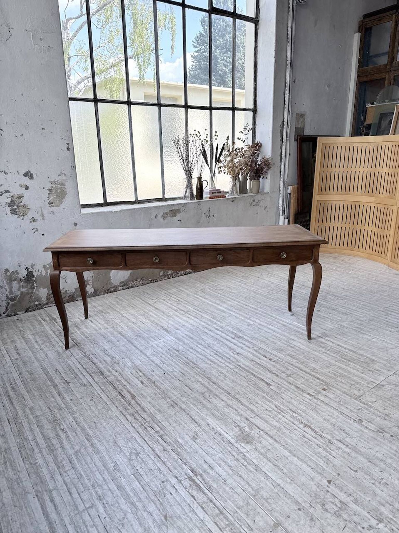 Oak console table from the 1960s.
