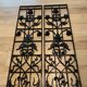 Art nouveau 2 cast iron grills top deco indoors and outdoor stitches