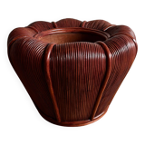 Pot de fleurs XL en rotin et bambou Vivai del Sud