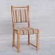 Set of six mid-century oak upholstered danish dining chairs