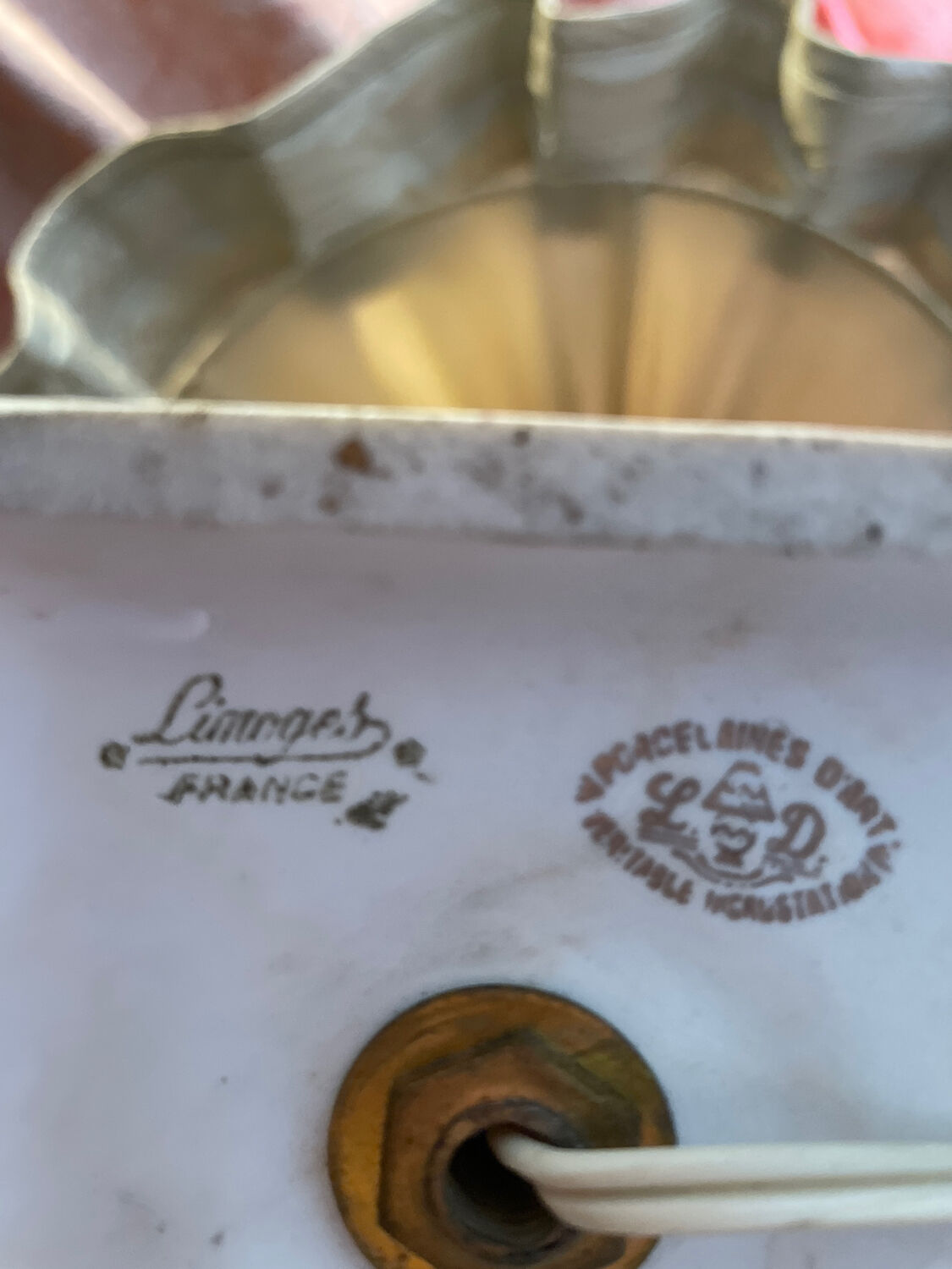 Limoges porcelain lamp