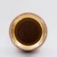 Shiny Ceramic Vase Gold Glaze Colors by Georges Pelletier Vallauris - 1960s