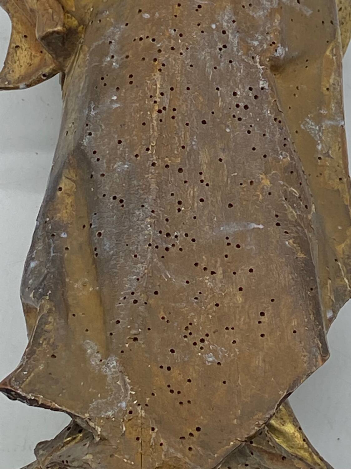Antique wooden sculpture, Virgin and Child, 17th century