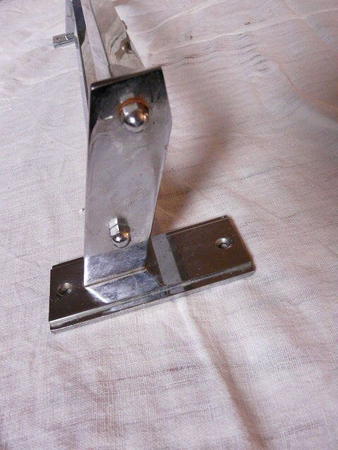 Towel rack chromed metal 50s