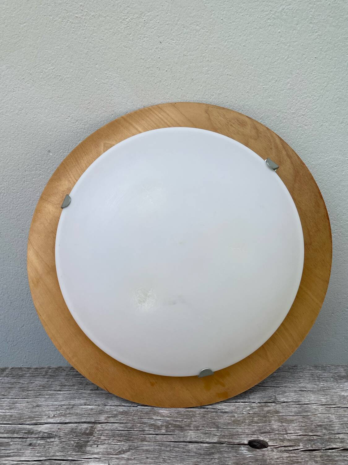 Vintage IKEA wooden ceiling light