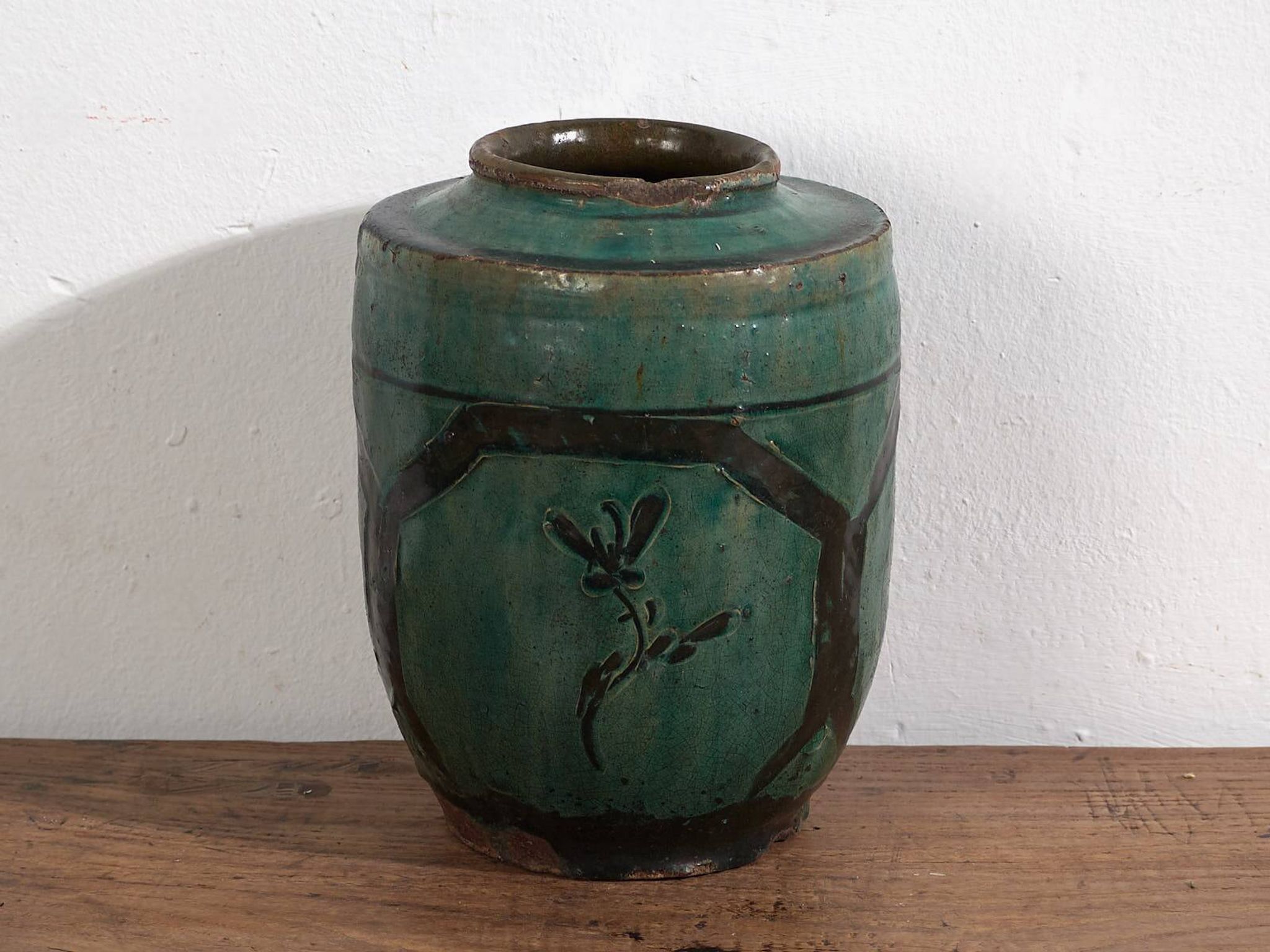 Vase émaillé ancien (c.1820) #16
