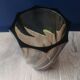 Vase in smoked glass vintage 70s