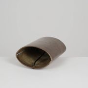 Lampe patinée en bronze et acier doré circa 1990