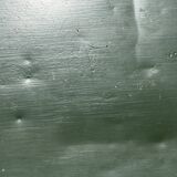 Table de jardin ou bistro pliante en tôle kaki début années 50