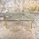 Brass and glass coffee table model T24 by Peter Ghyczy