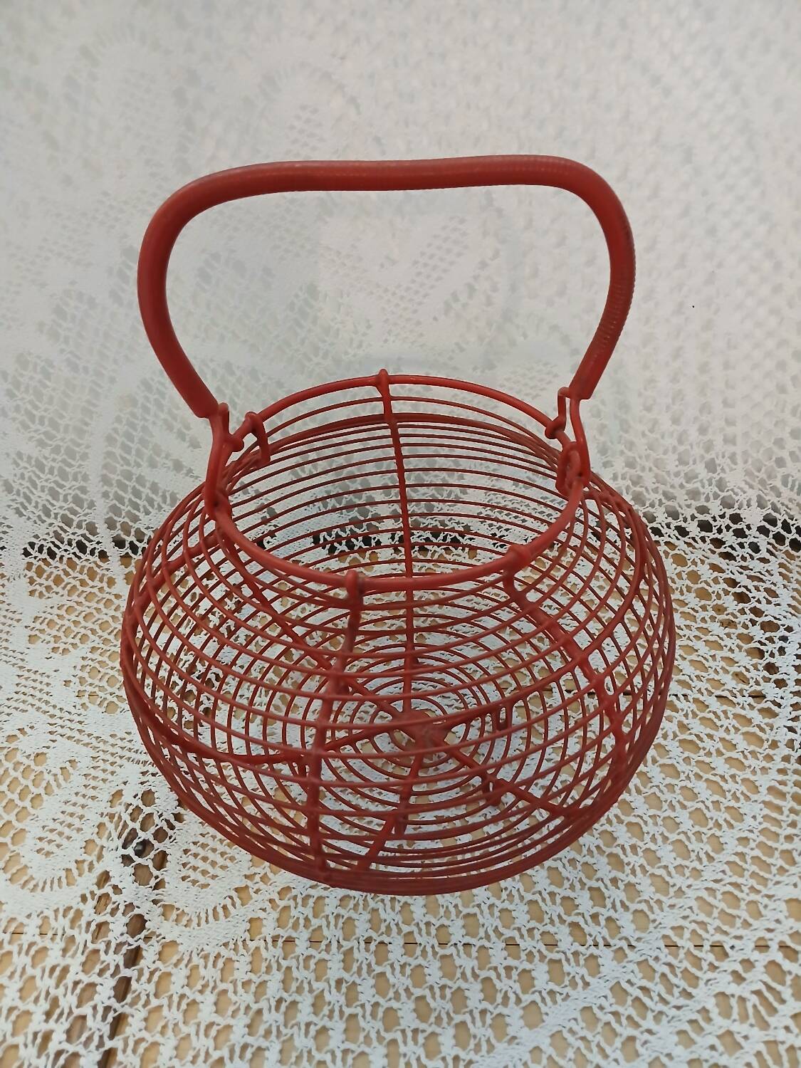 Antique egg basket