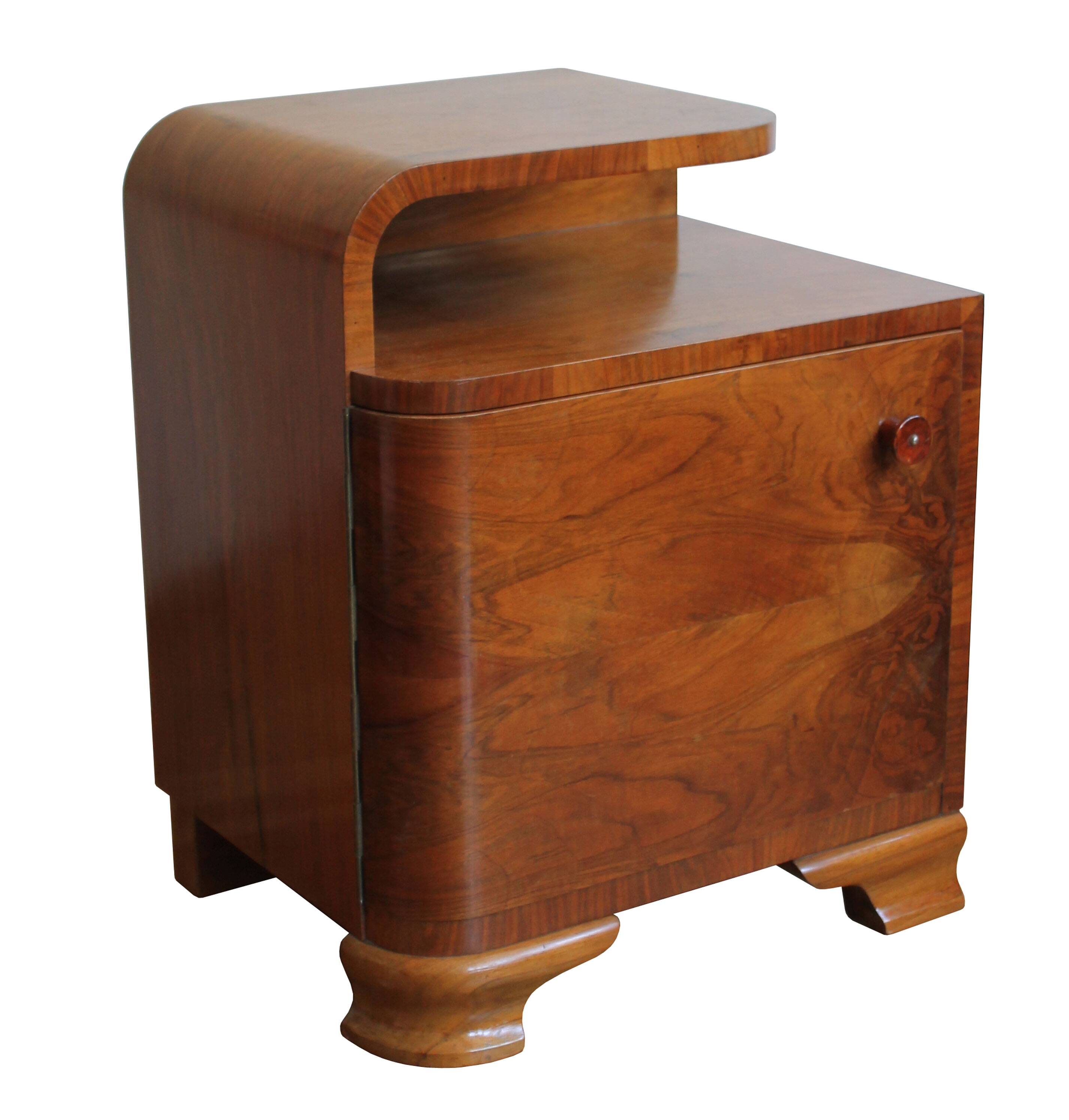 1930s Art Deco Bedside table