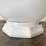 Art Deco ceiling light in opaline and ceramic