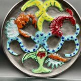 Large oyster or shellfish dish signed cérenne