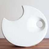 White ceramic vase by Roberto Rigon, Bertoncello, 60s