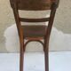 Serie de 4 chaises anciennes bistrot Baumann années 60