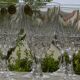 6 crystal water glasses from ARQUES. POMPADOUR model.