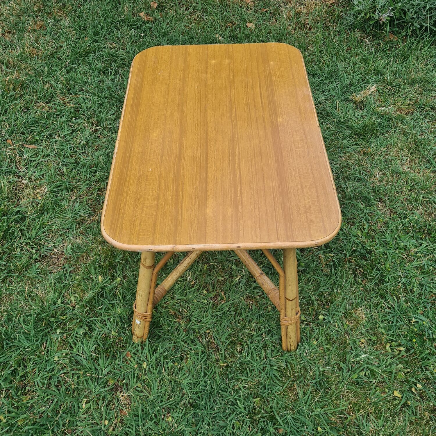 Rattan coffee table