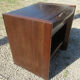 Paire de tables de chevet, vintage, placage palissandre