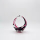 Bohémia Crystal Basket Hospodka Amethyst Sommerso Style 1960