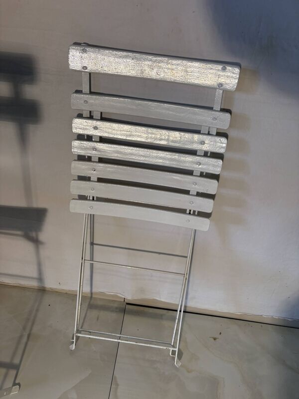 Salon de jardin pliant style bistrot – table et 3 chaises