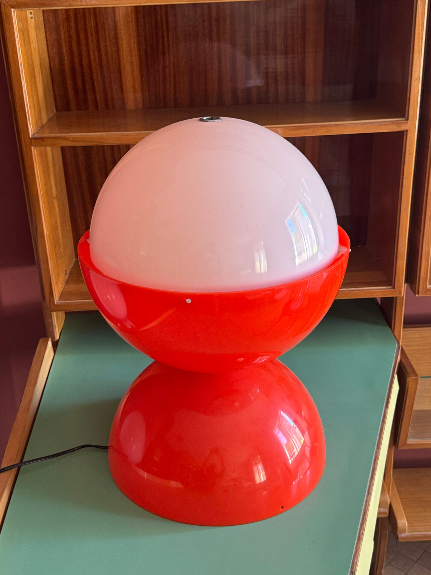 Diabolo lamp Space Age orange