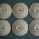 set of 6 Sarreguemines Agreste art table antique french cups plates