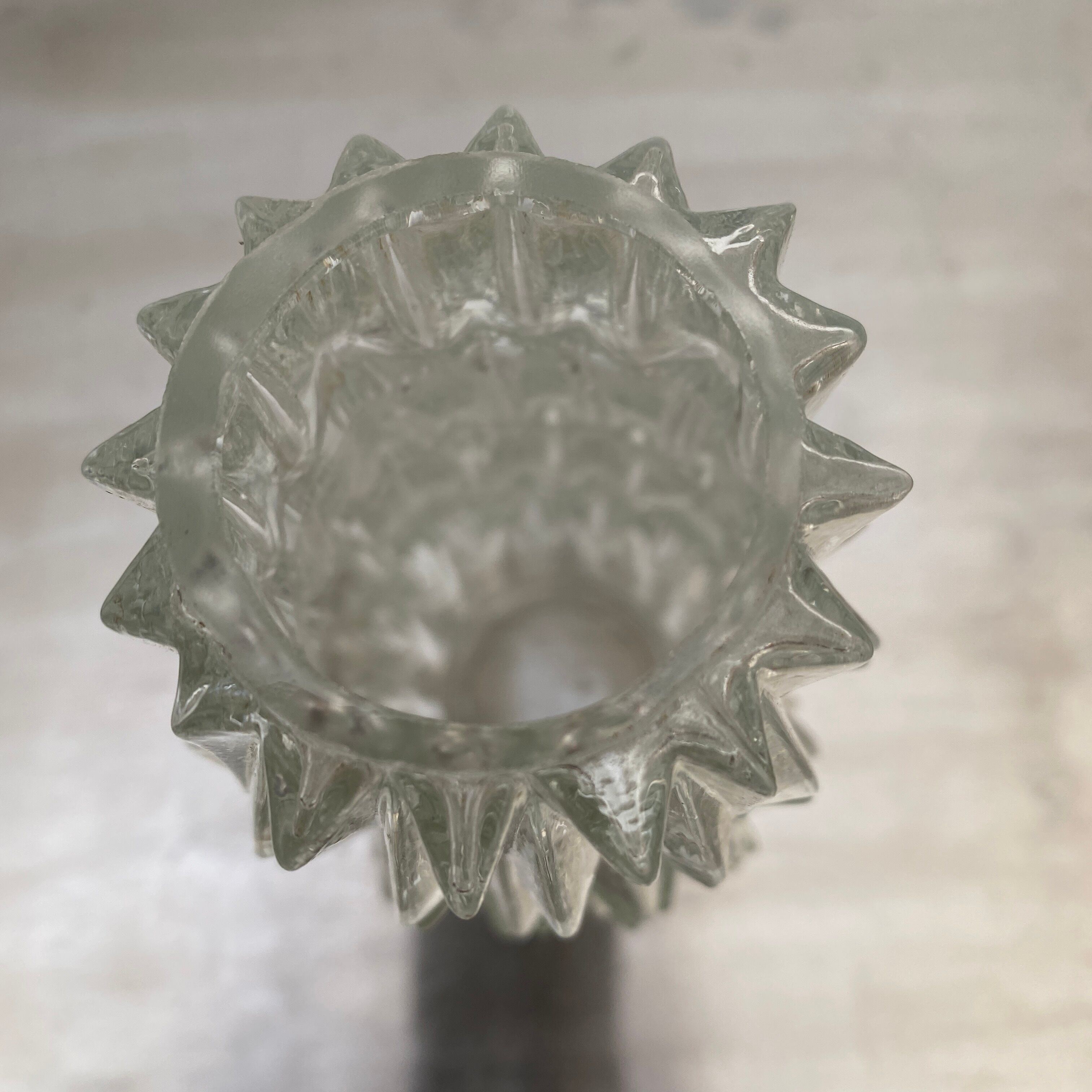 Applique verre moulé vintage