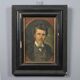 Ancient painting signed Giovanni Pezzotta, oil on canvas, 19th century.