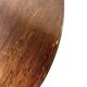 Table bistrot ronde française vintage avec cadre en fonte