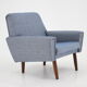 1960s Danish Teak Armchair -Newly upholstered
