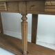 Old solid oak console waxed finish