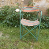 Ancien fauteuil camping vintage
