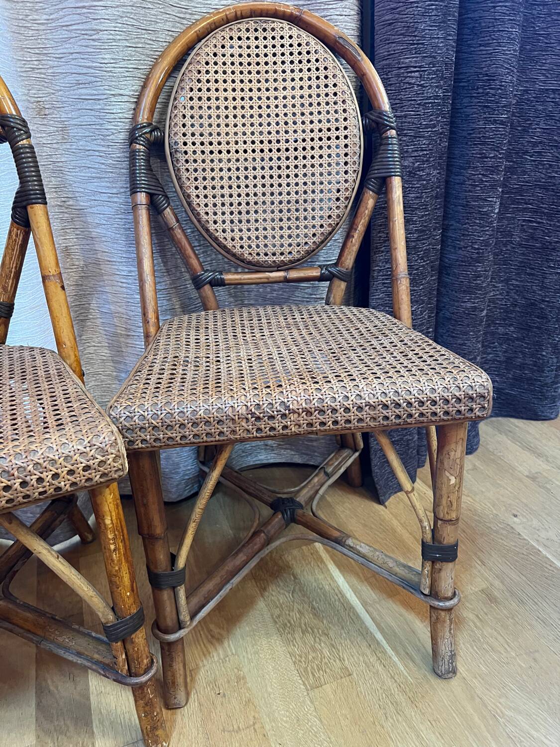 Chaises bistrot rotin