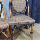 Rattan bistro chairs