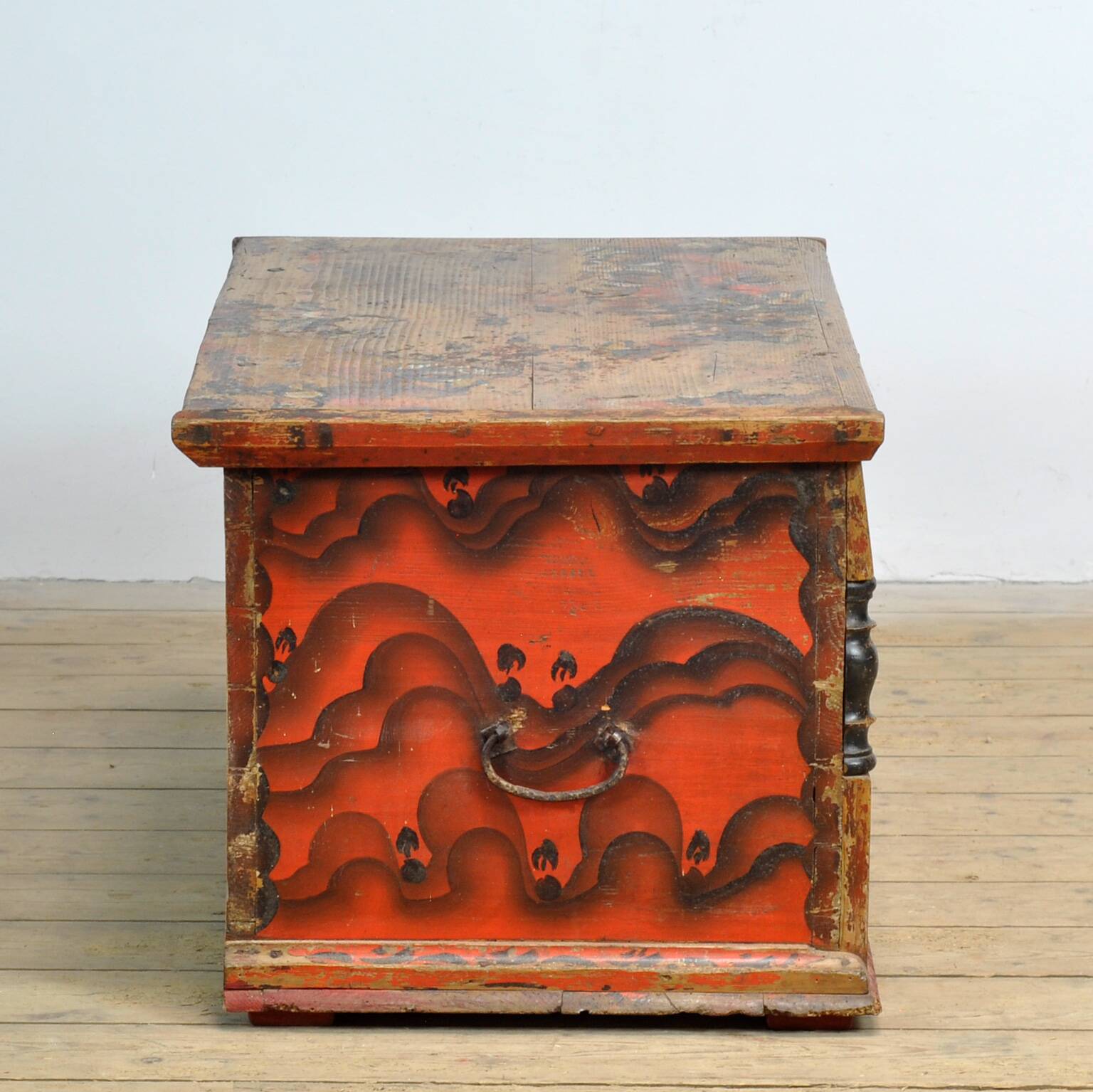 Folk art wedding chest, circa 1850