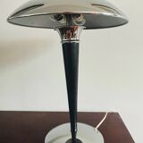 Unique Dakapo Lamp. Chrome art deco table lamp Ikea 1980s. Bauhaus style mushroom lamp
