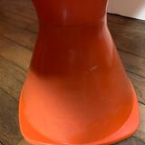 2 tabourets vintage orange Pola
