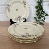 Set of 4 porcelain dessert plates