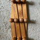 Vintage accordion wall coat rack