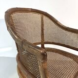 Vintage French wicker chair, 1980s