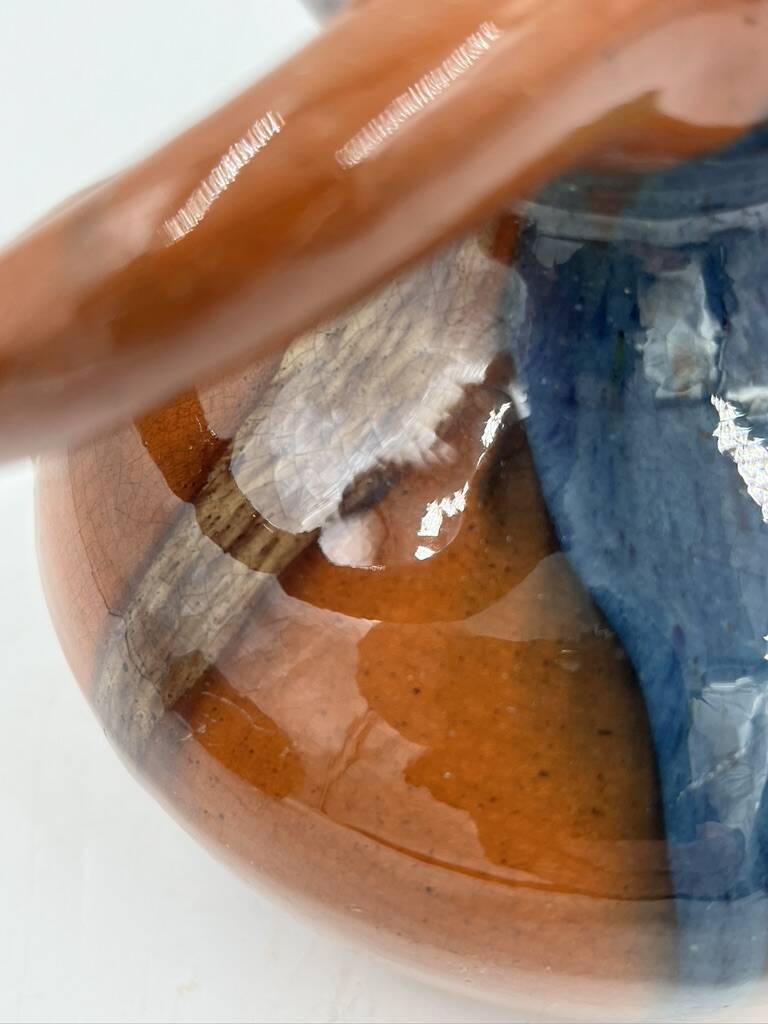 Set of 4 Flemish art nouveau stoneware