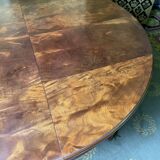 Round dining table Louis XVI style + 4 extensions